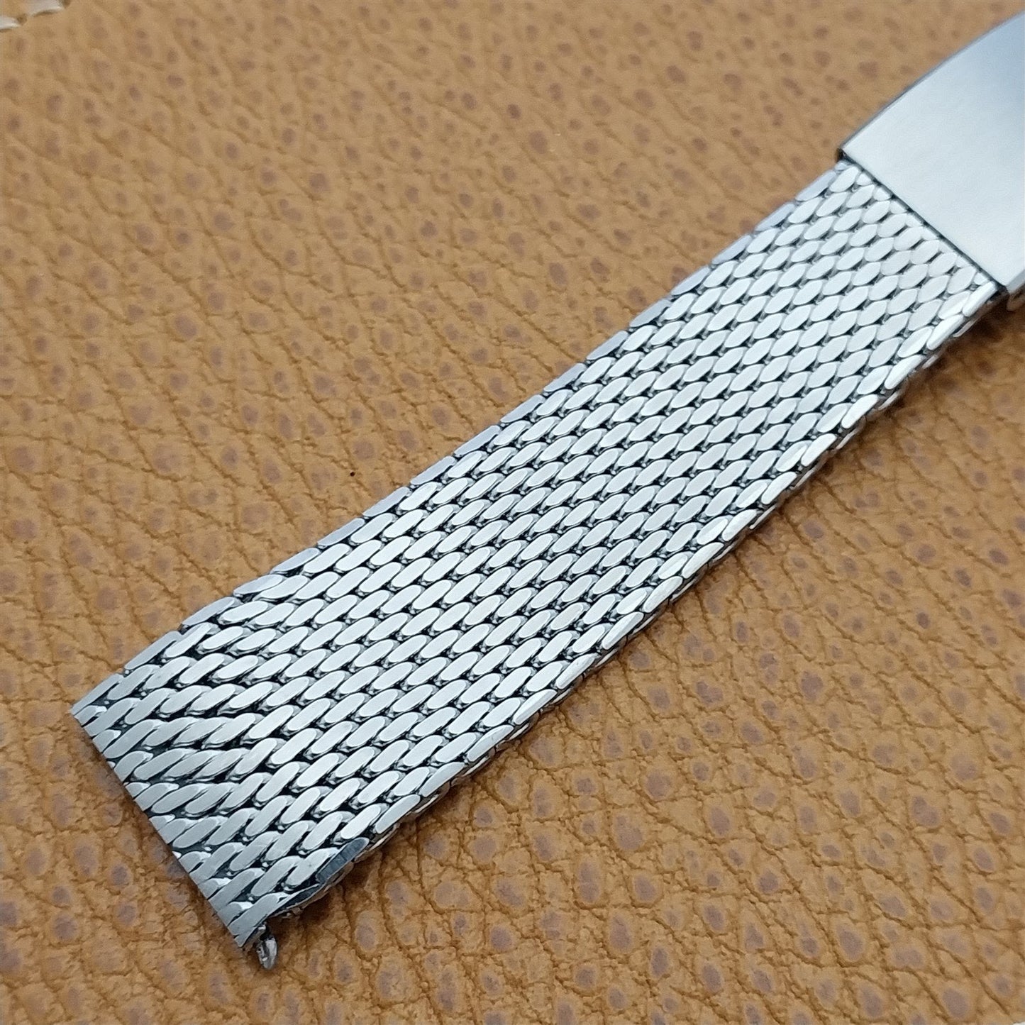 Vintage 20mm Mido Classic Stainless Steel Thick Mesh Unused nos Watch Band