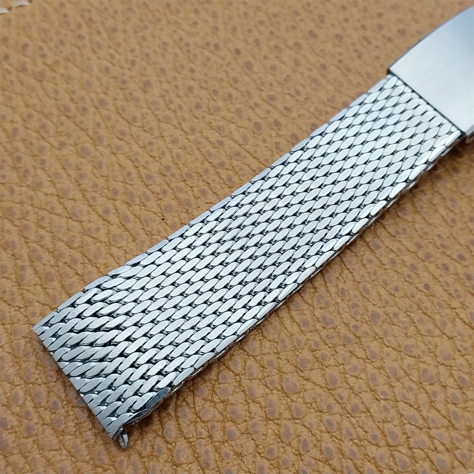 Vintage 20mm Mido Classic Stainless Steel Thick Mesh Unused nos Watch Band