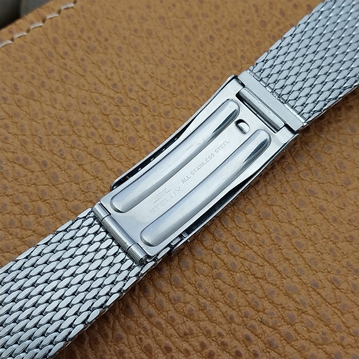 Vintage 20mm Mido Classic Stainless Steel Thick Mesh Unused nos Watch Band