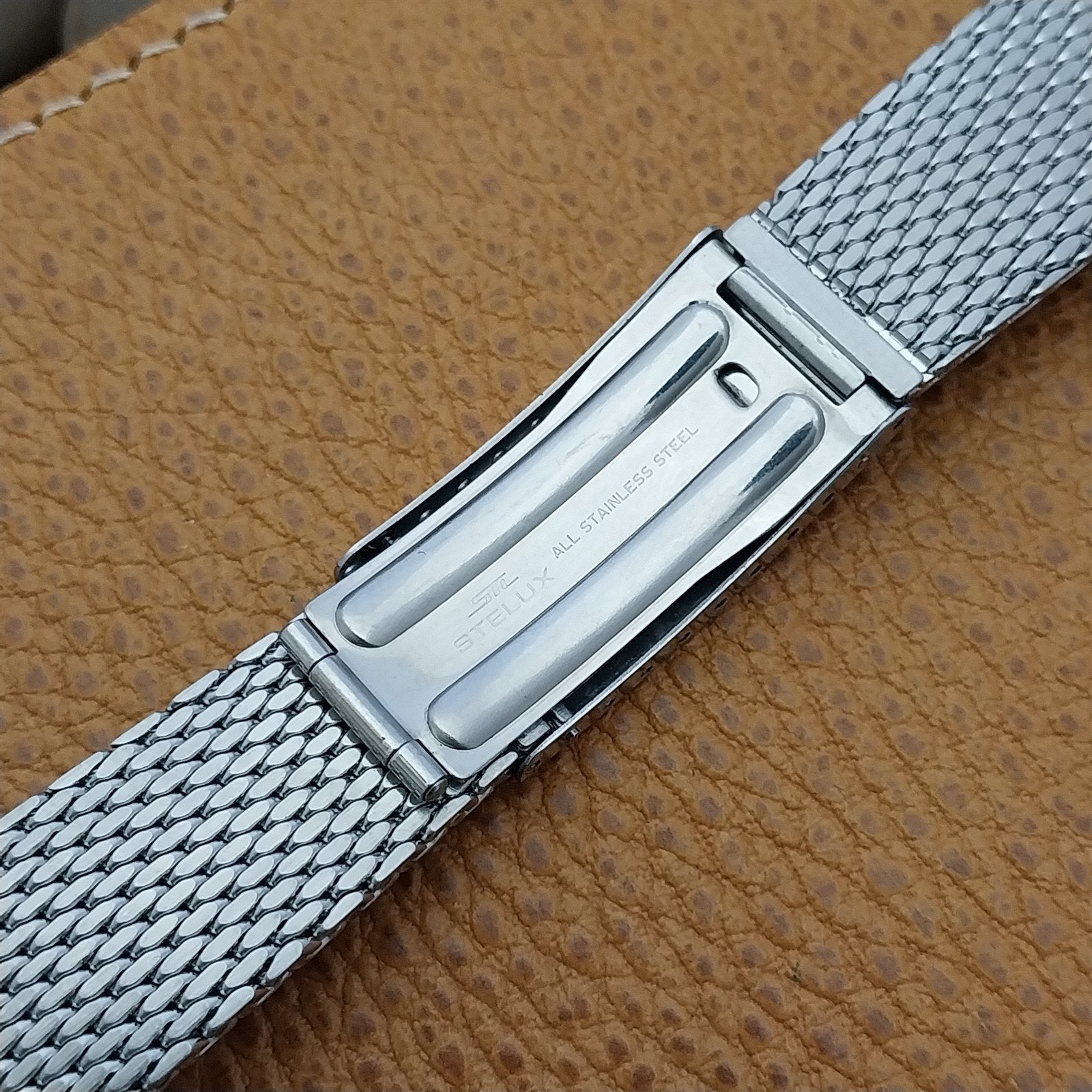 Vintage 20mm Mido Classic Stainless Steel Thick Mesh Unused nos Watch Band