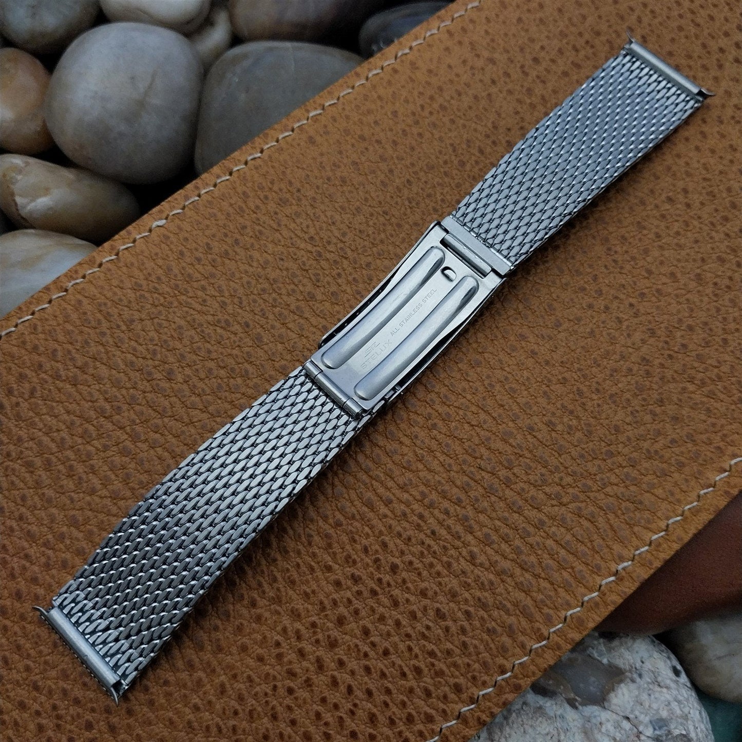 Vintage 20mm Mido Classic Stainless Steel Thick Mesh Unused nos Watch Band