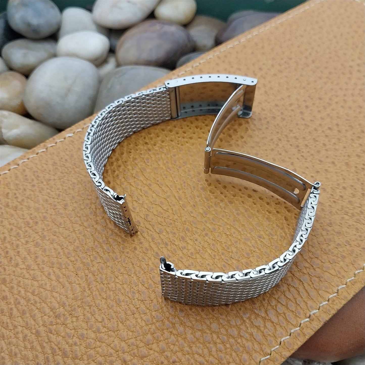 Vintage 20mm Mido Classic Stainless Steel Thick Mesh Unused nos Watch Band