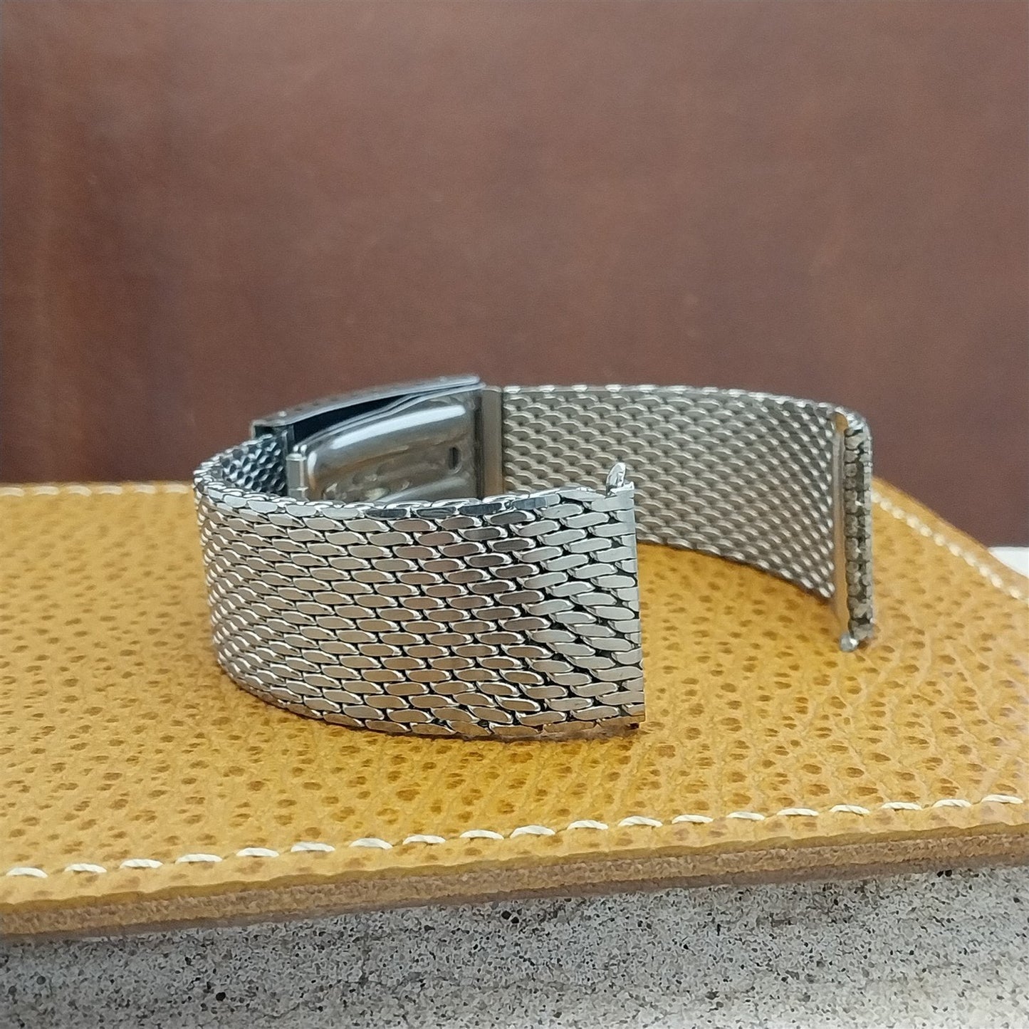 Vintage 20mm Mido Classic Stainless Steel Thick Mesh Unused nos Watch Band