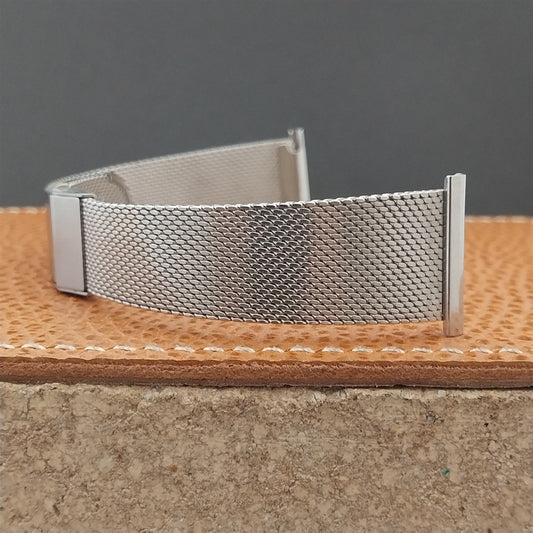 Vintage 22mm 21mm 20mm JB Champion Stainless Steel Mesh 1960s Unused Watch Band