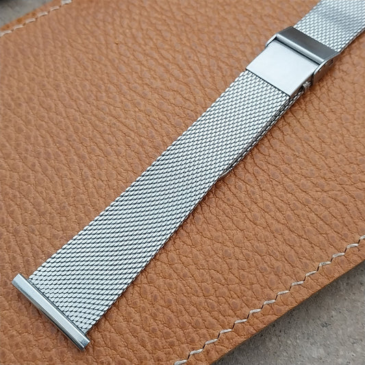 Vintage 22mm 21mm 20mm JB Champion Stainless Steel Mesh 1960s Unused Watch Band