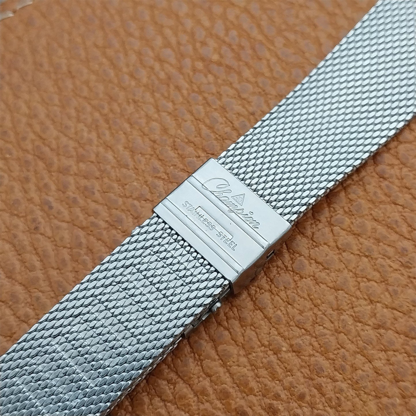 Vintage 22mm 21mm 20mm JB Champion Stainless Steel Mesh 1960s Unused Watch Band