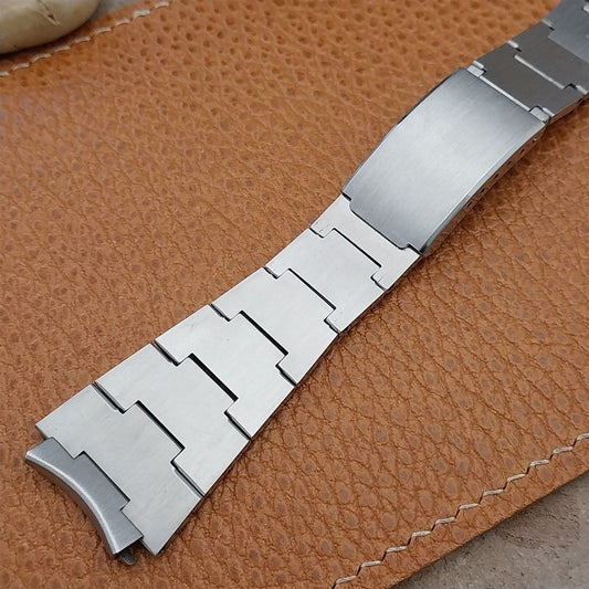 Vintage 19mm Stainless Steel Classic Flared nos Unused 1970s Watch Band