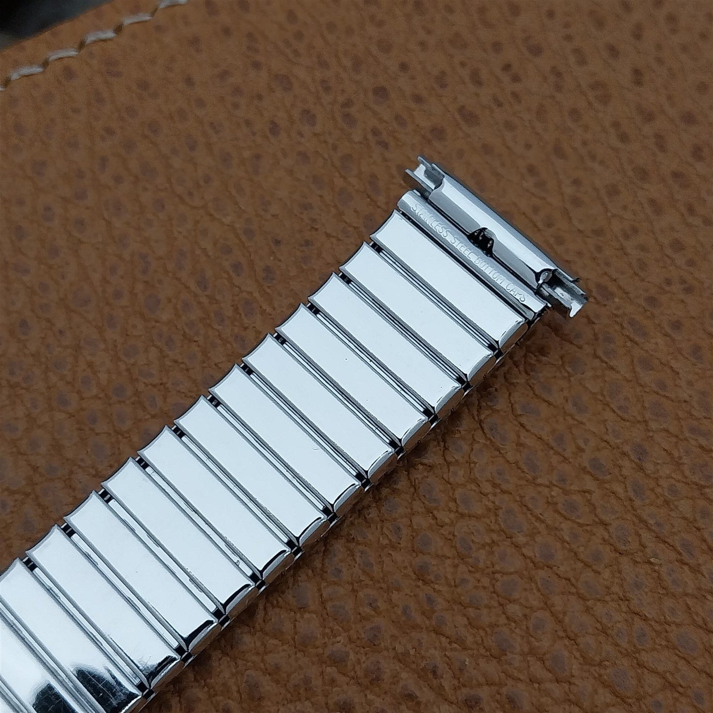 16mm 18mm 19mm 10k White Gold-Filled Expansion Speidel Unused Vintage Watch Band