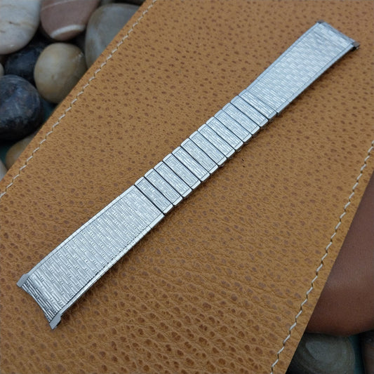 Vintage 19mm 18mm Kreisler Stainless Steel Unused nos 1960s Classic Watch Band