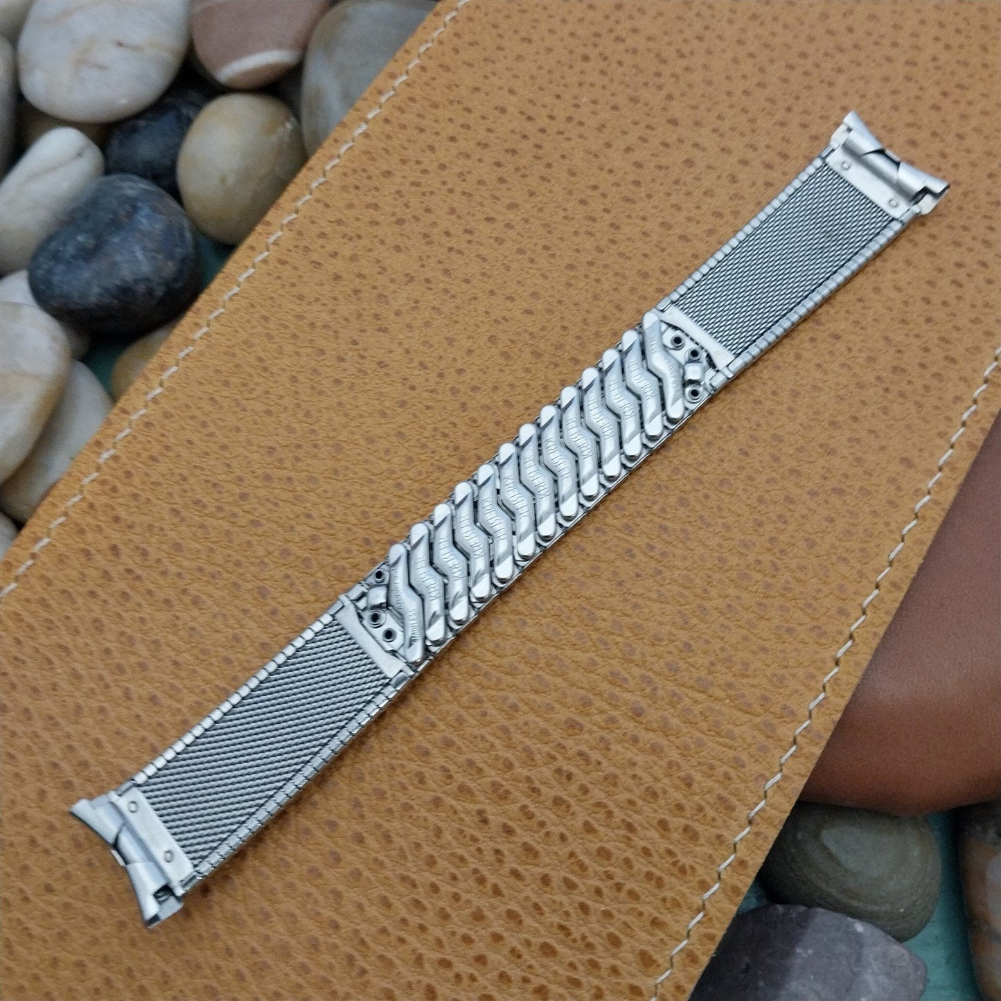 Vintage 19mm 18mm Kreisler Stainless Steel Unused nos 1960s Classic Watch Band