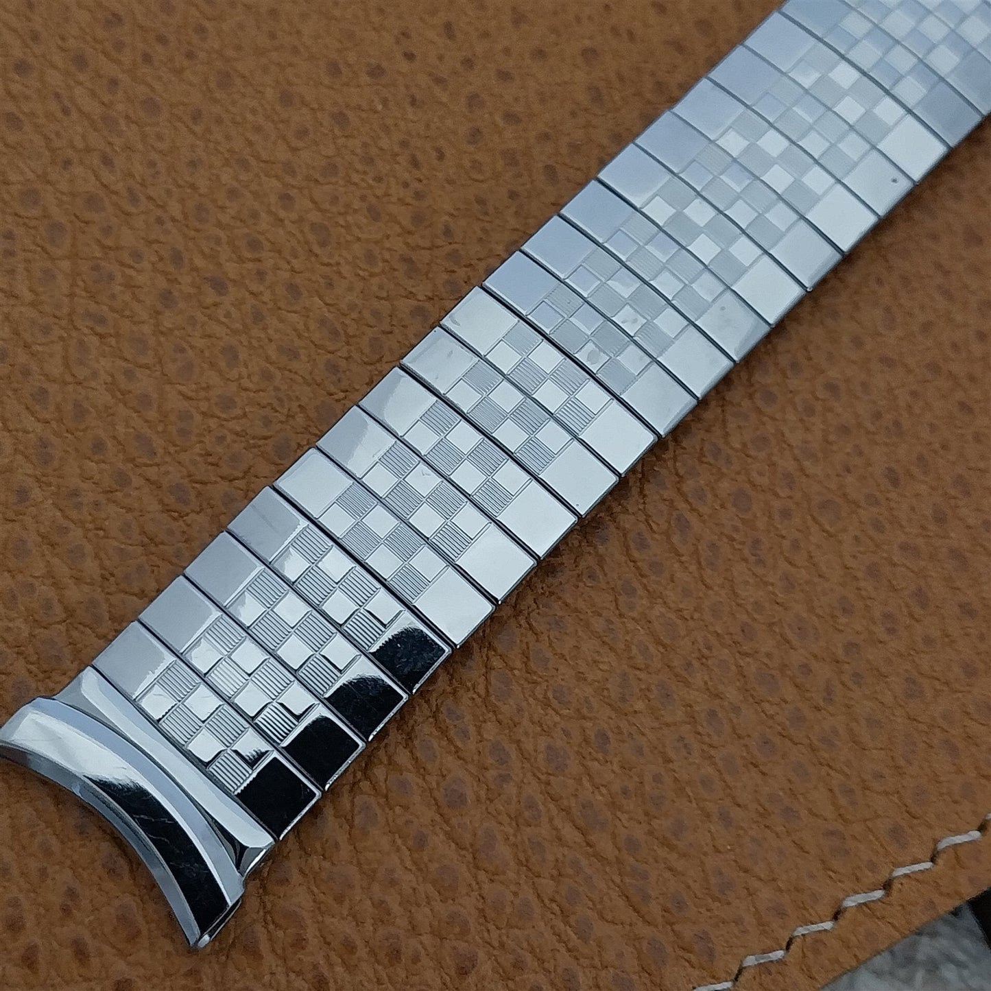 18mm 19mm Stainless Steel Expansion Classic Gemex USA 1950s Vintage Watch Band