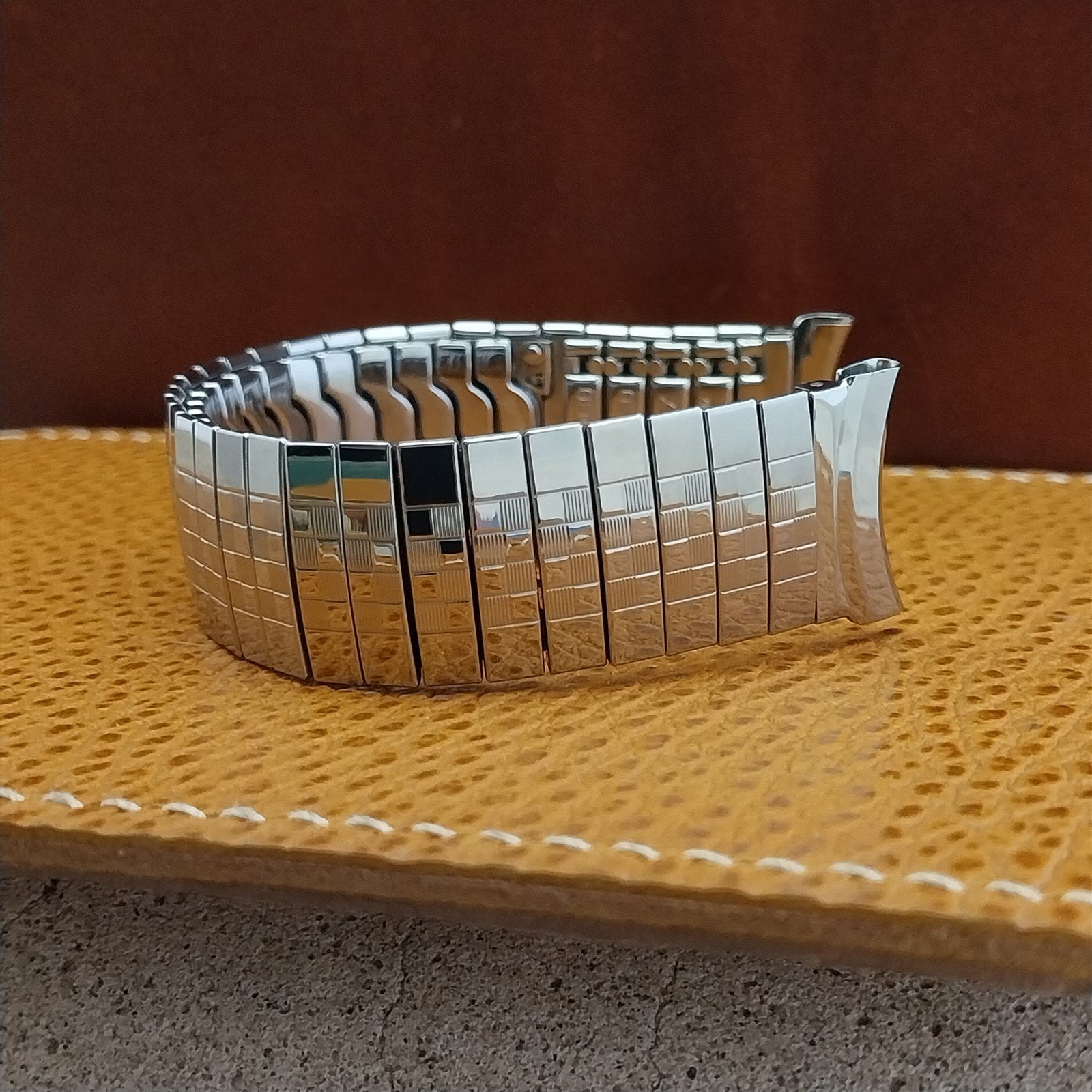 18mm 19mm Stainless Steel Expansion Classic Gemex USA 1950s Vintage Watch Band