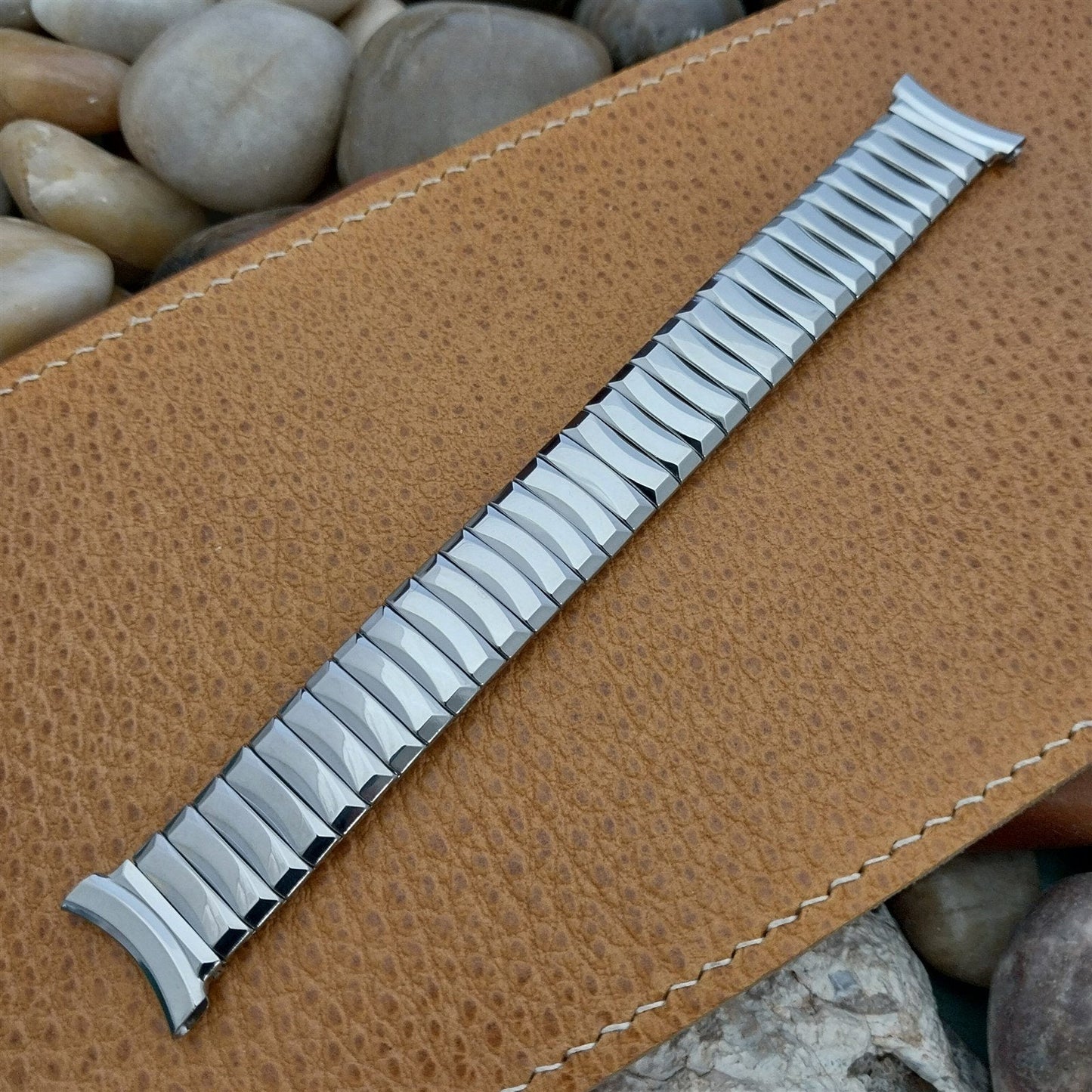 19mm 18mm Stainless Steel Gemex Cavalcade Classic nos 1950s Vintage Watch Band