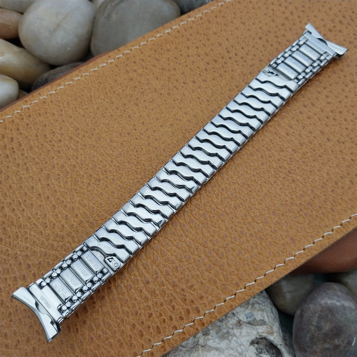 19mm 18mm Stainless Steel Gemex Cavalcade Classic nos 1950s Vintage Watch Band