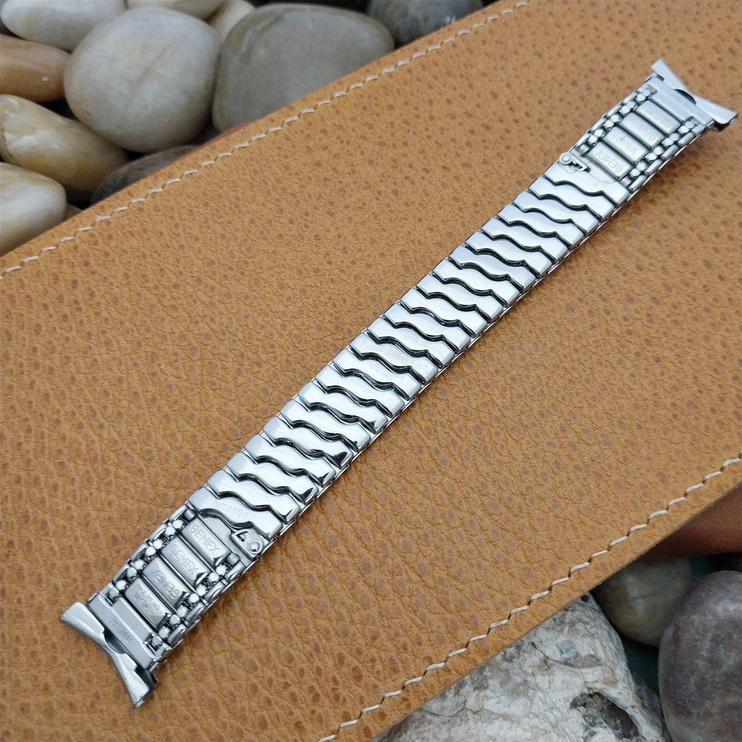 16mm 18mm 19mm Stainless Steel Expansion nos Gemex USA 1950s Vintage Watch Band