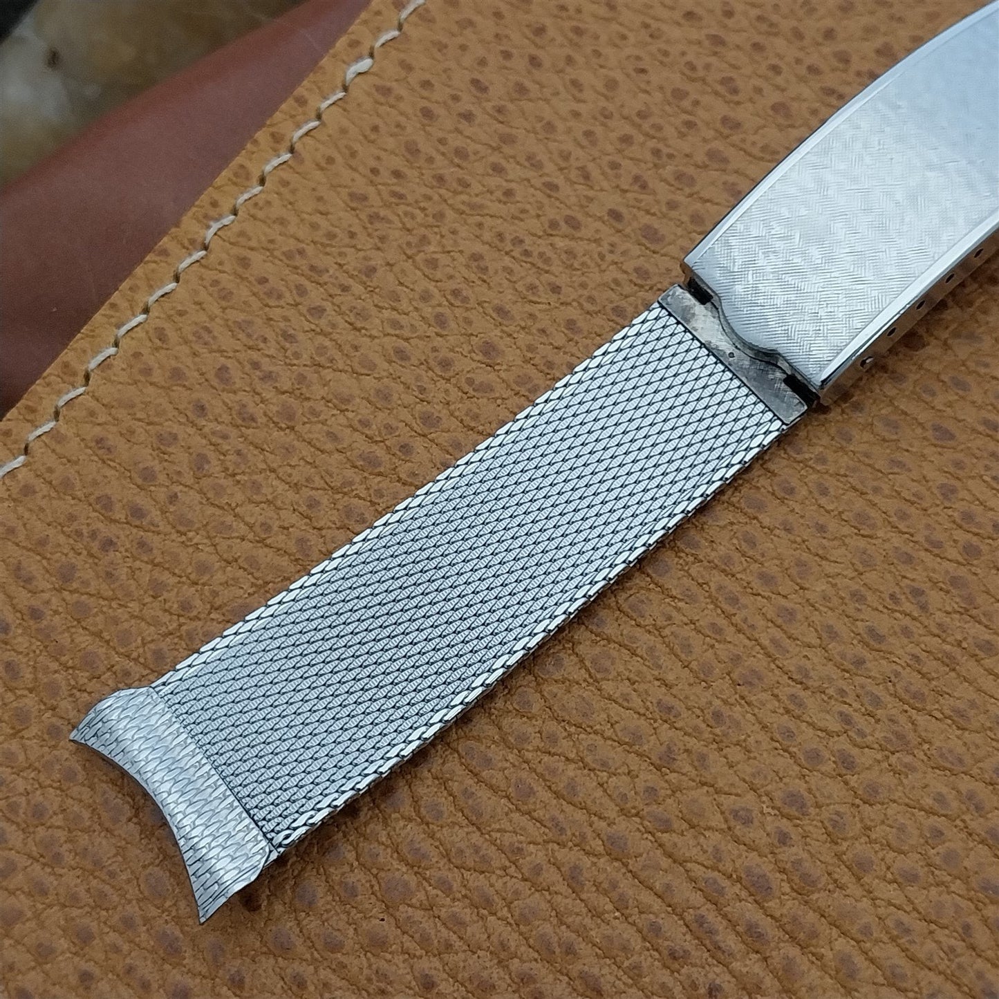 19mm 18mm Vintage 1960s Stainless Steel Mesh Kestenmade Classic Watch Band