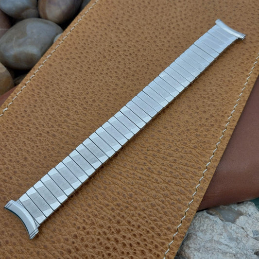 19mm 18mm 16mm White Gold-Filled Classic Kreisler nos 1960s Vintage Watch Band