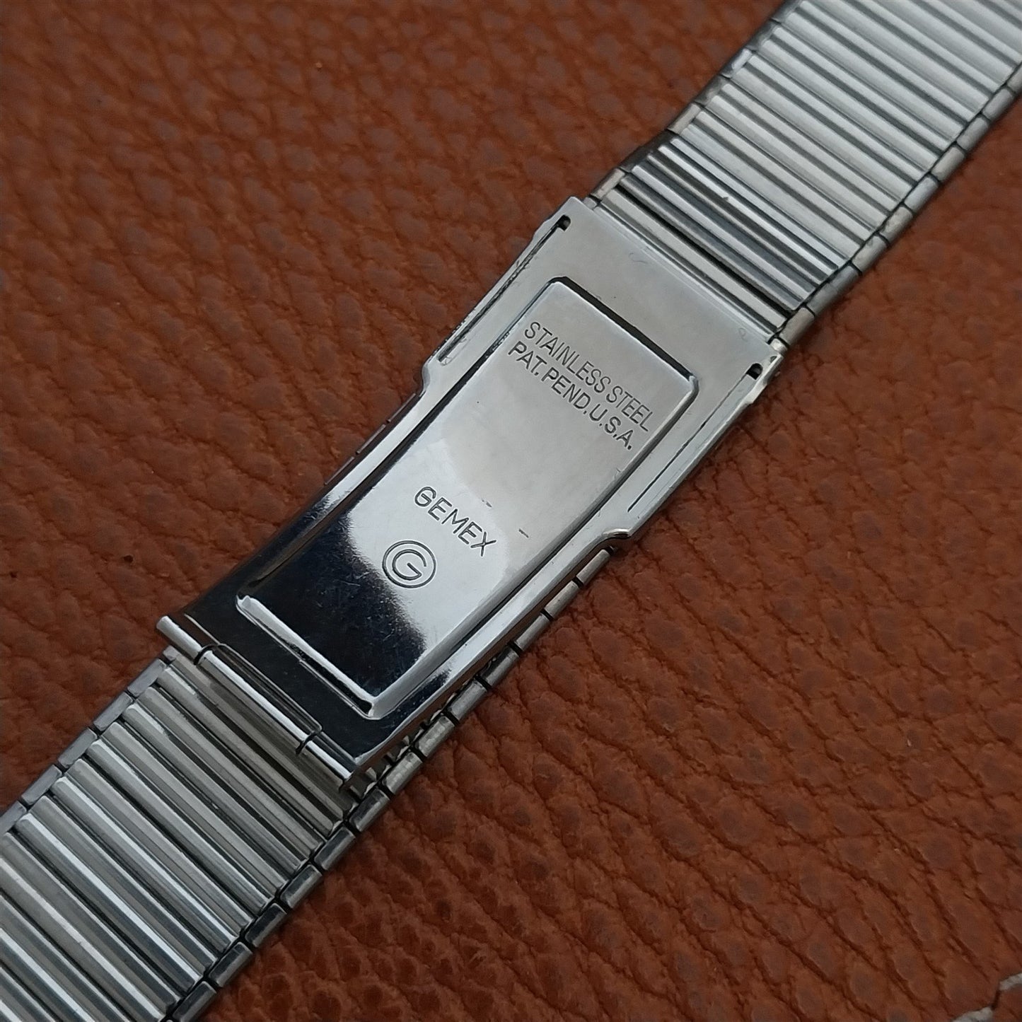 1950s Stainless Steel Gemex 17mm 18mm 19mm Vintage Watch Band