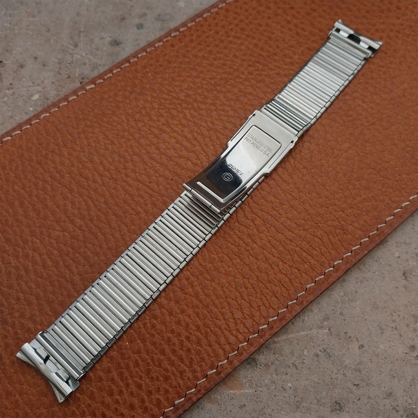 1950s Stainless Steel Gemex 17mm 18mm 19mm Vintage Watch Band