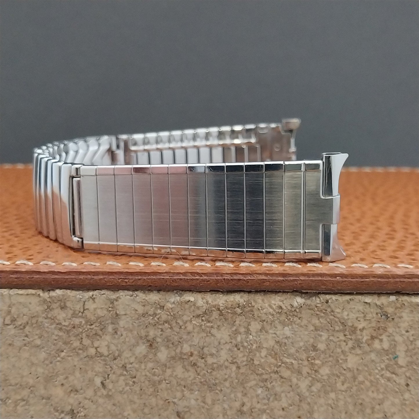Vintage 19mm 18mm Stainless Steel JB Champion Unused Classic 1960s Watch Band