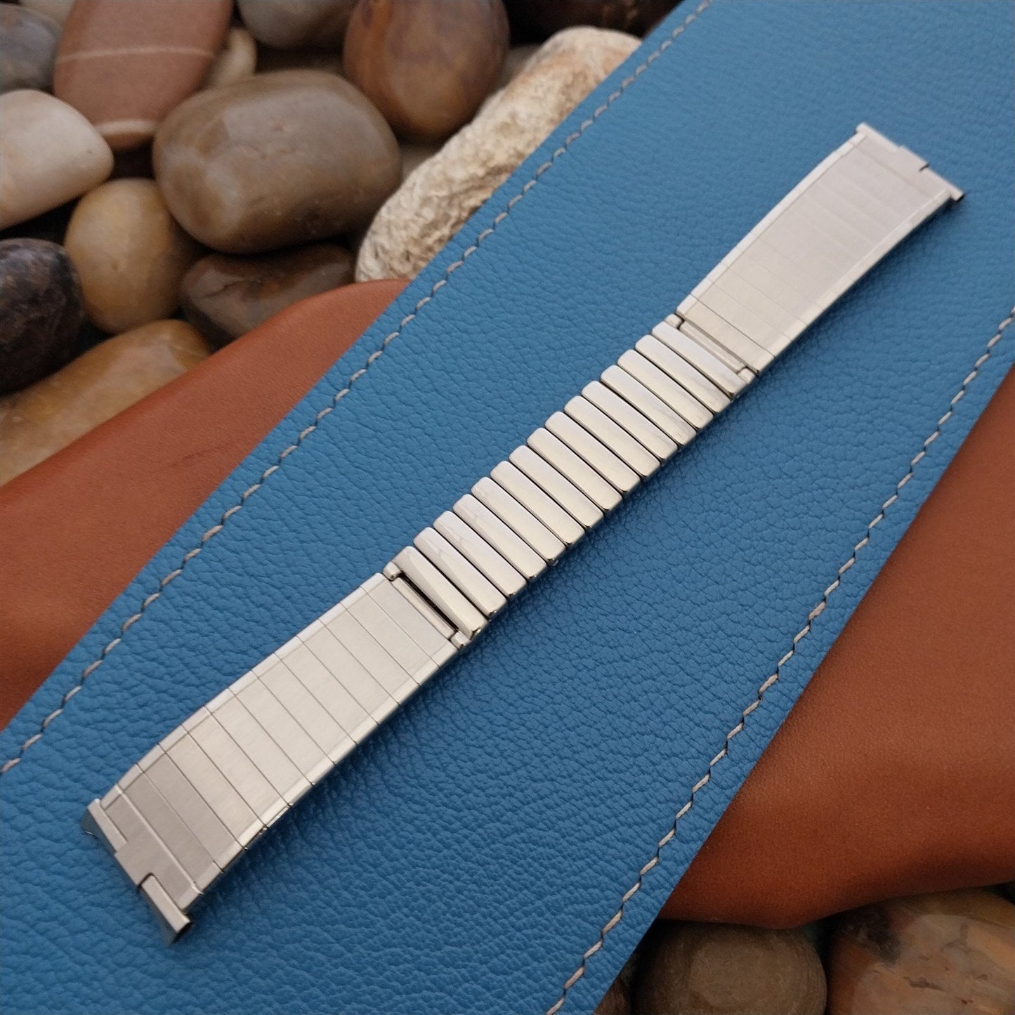 Vintage 19mm 18mm Stainless Steel JB Champion Unused Classic 1960s Watch Band