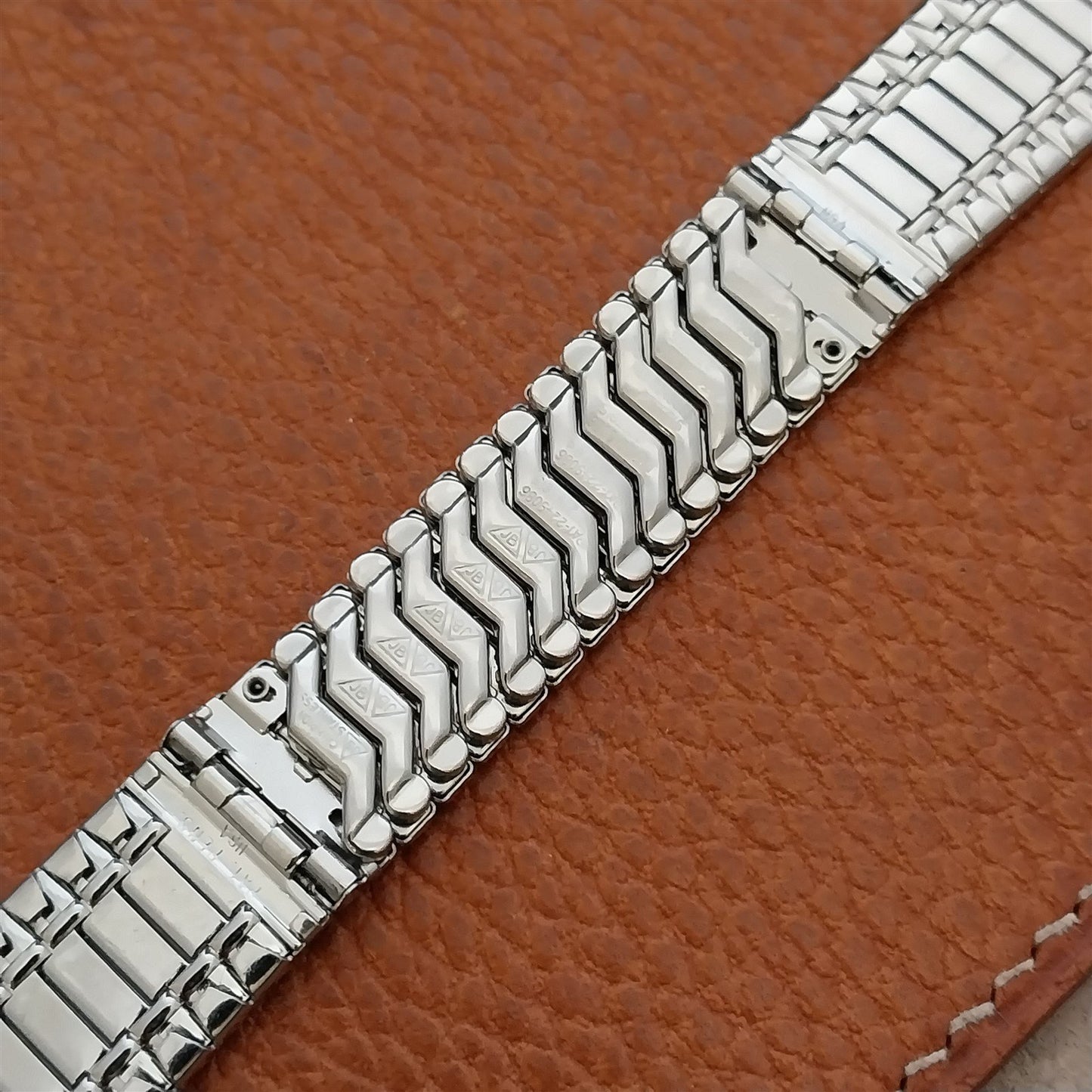 Vintage 19mm 18mm Stainless Steel JB Champion Unused Classic 1960s Watch Band