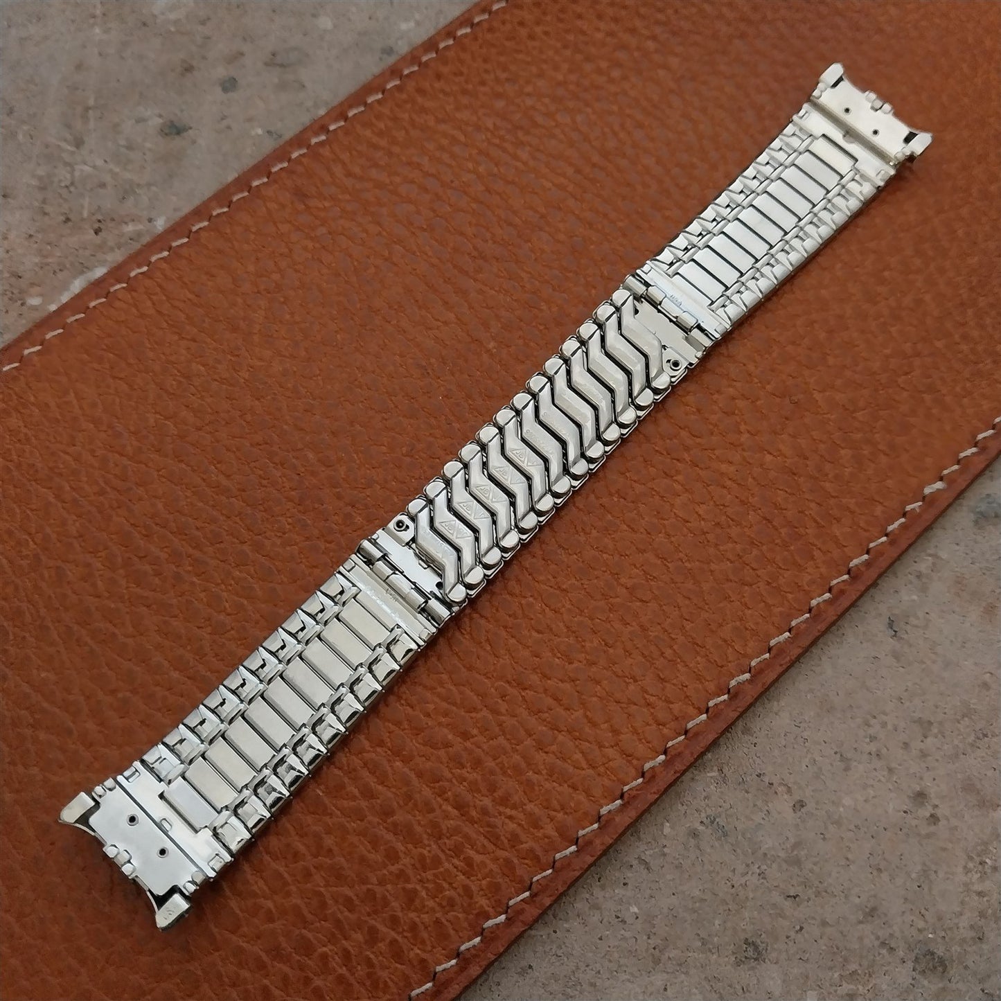 Vintage 19mm 18mm Stainless Steel JB Champion Unused Classic 1960s Watch Band