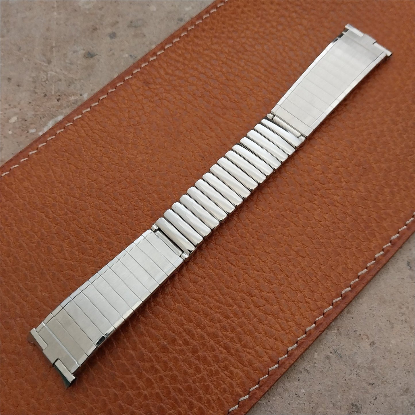 Vintage 19mm 18mm Stainless Steel JB Champion Unused Classic 1960s Watch Band