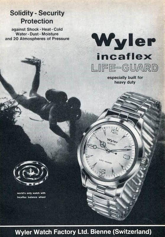 Wyler Life-Guard JB Champion USA 1960s Wide Stainless Steel Vintage Watch Band