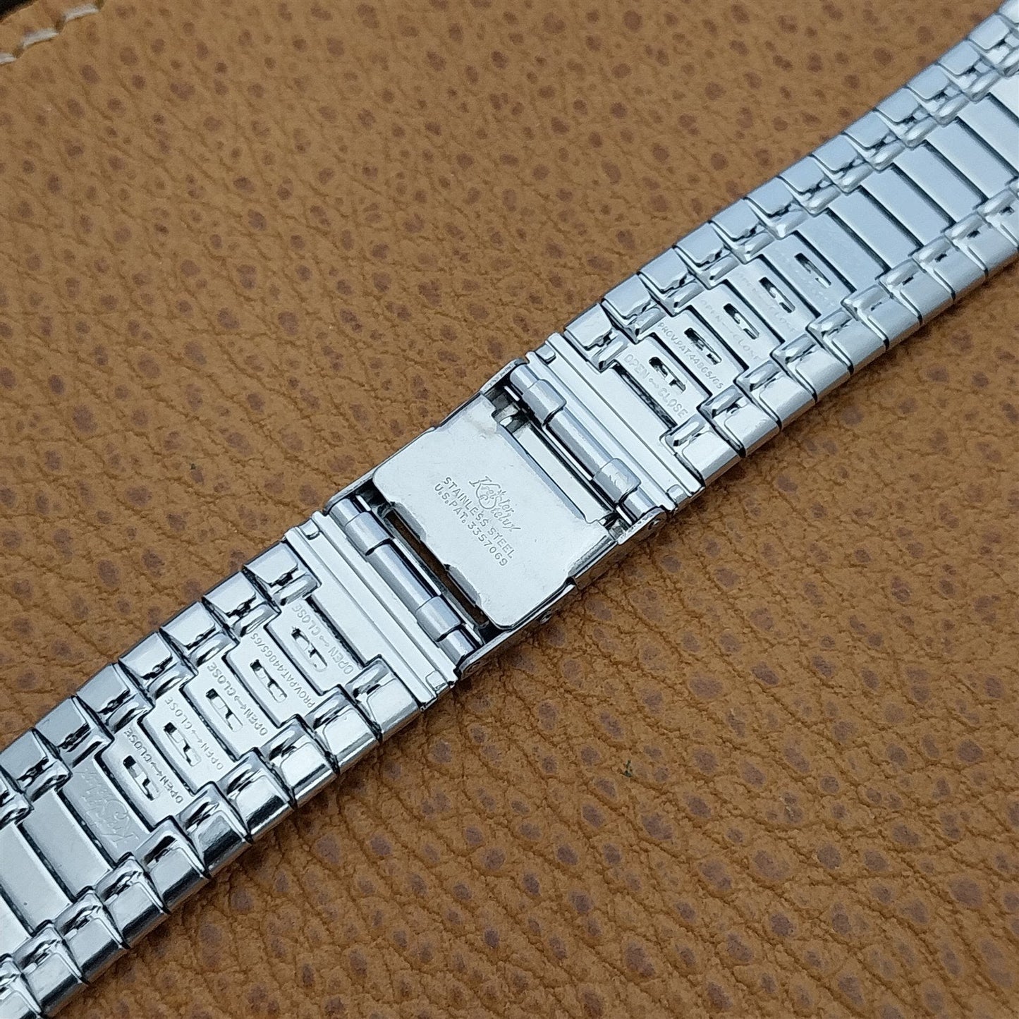 19mm 18mm Kreisler Stelux Stainless Steel Unused nos 1960s Vintage Watch Band
