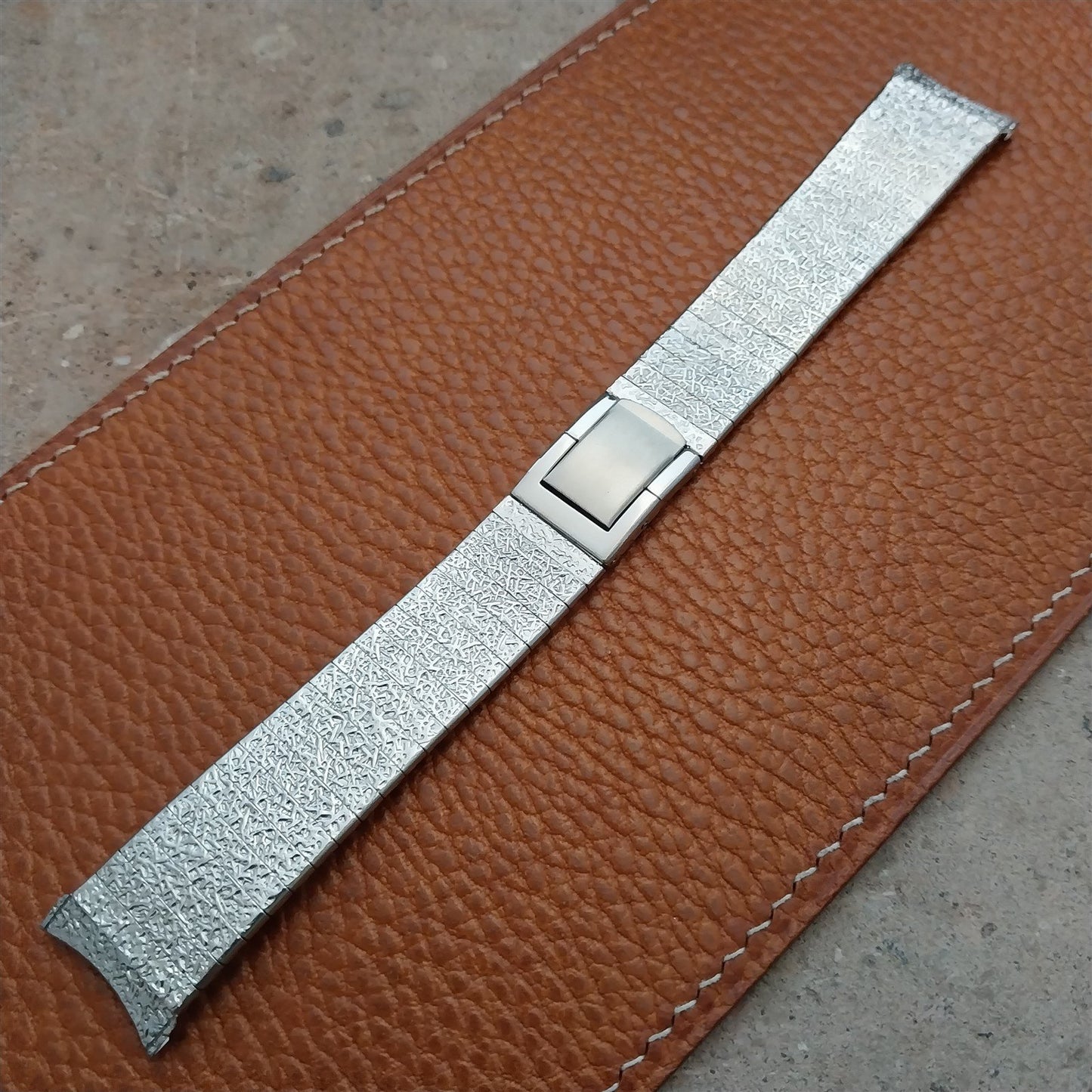 19mm 18mm Kreisler Stelux Stainless Steel Unused nos 1960s Vintage Watch Band
