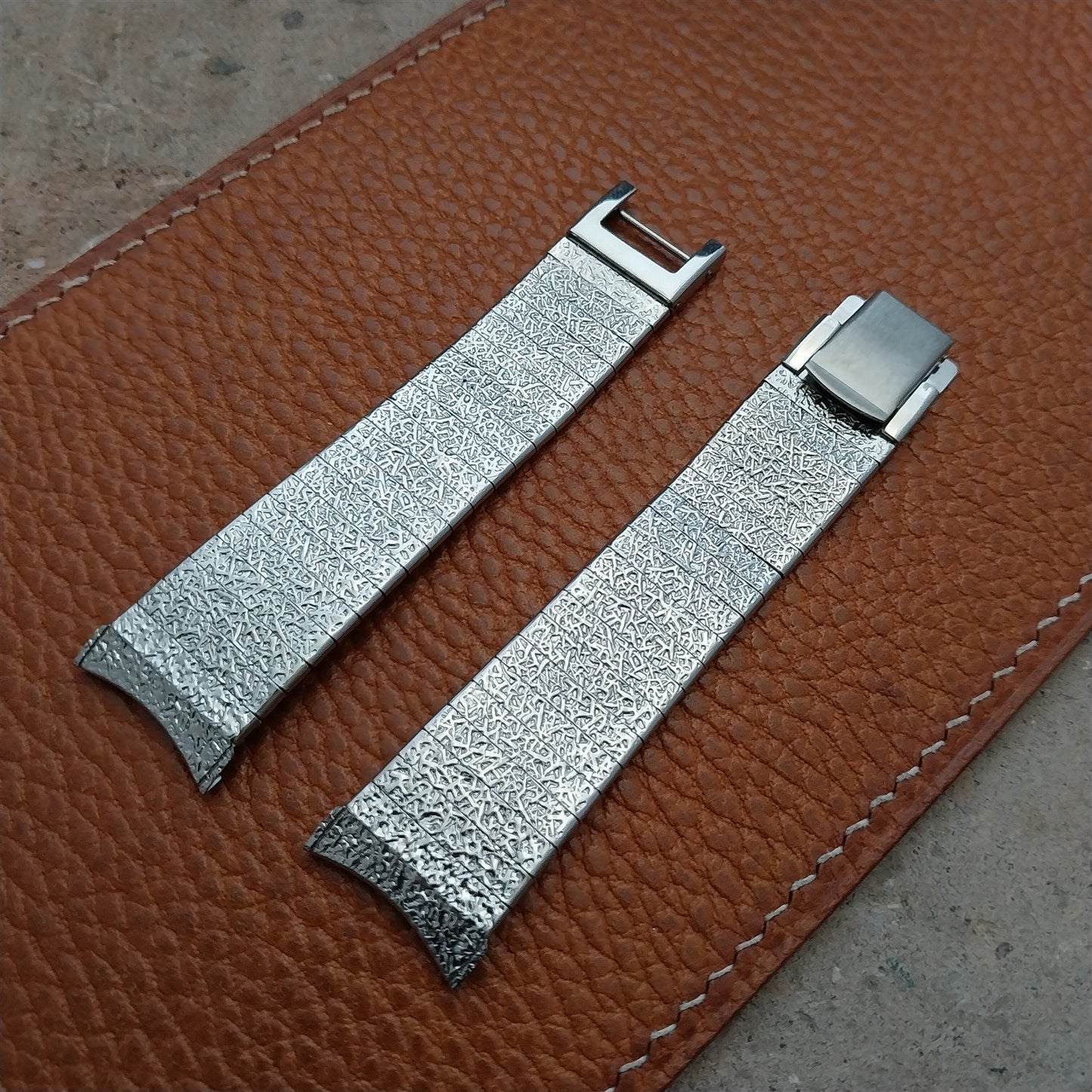 19mm 18mm Kreisler Stelux Stainless Steel Unused nos 1960s Vintage Watch Band