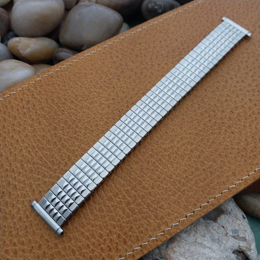 18mm 19mm JB Champion Stainless Steel Expansion nos 1970s Vintage Watch Band