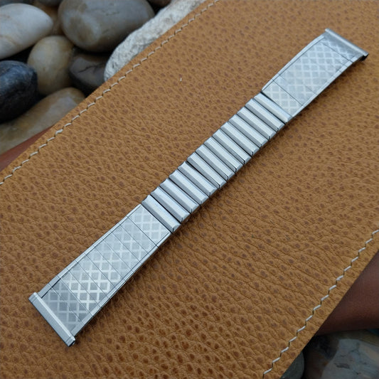 19mm 18mm 17.2mm Classic Stainless Steel Gemex USA nos 1960s Vintage Watch Band