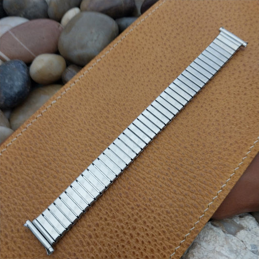 JB Champion Stainless Steel Expansion 18mm 19mm nos 1970s Vintage Watch Band