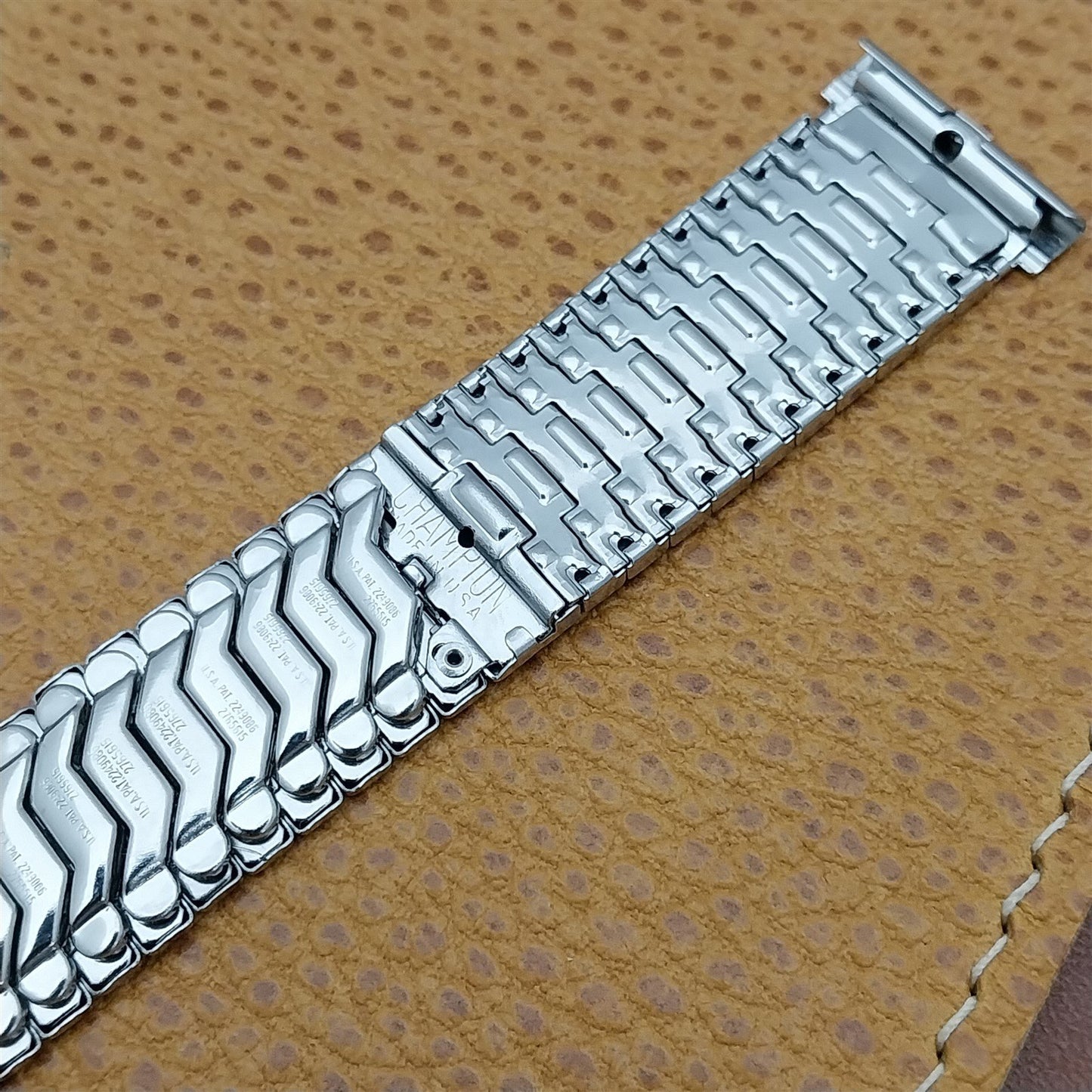 Vintage 18mm 19mm JB Champion Stainless Steel Unused Classic 1950s Watch Band