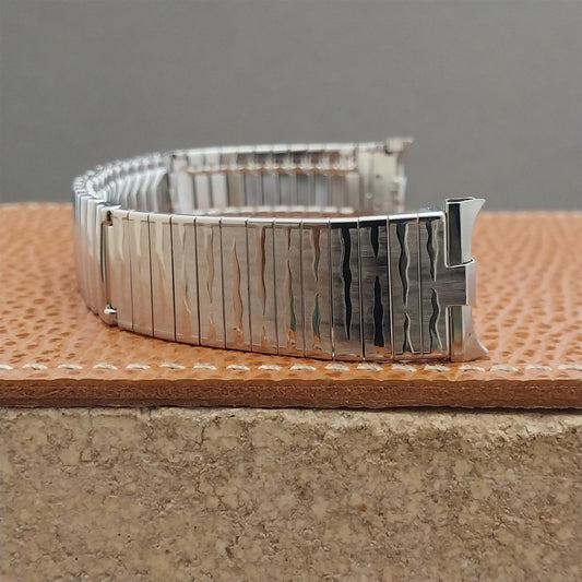 19mm 18mm JB Champion Tiger Stripe Stainless Steel 1960s Vintage Watch Band