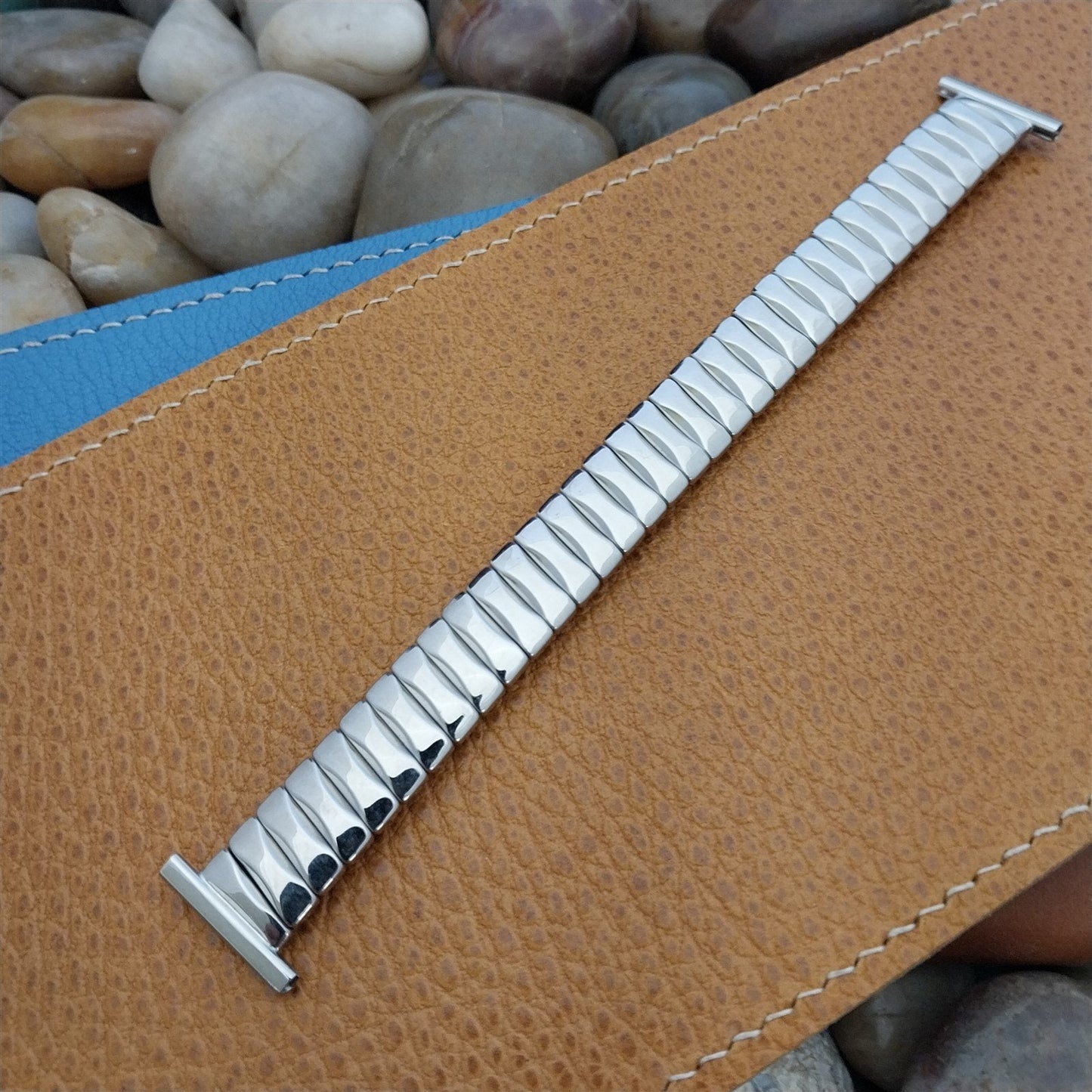 1950s Bellavance USA Stainless Steel Long Expansion nos Vintage Watch Band