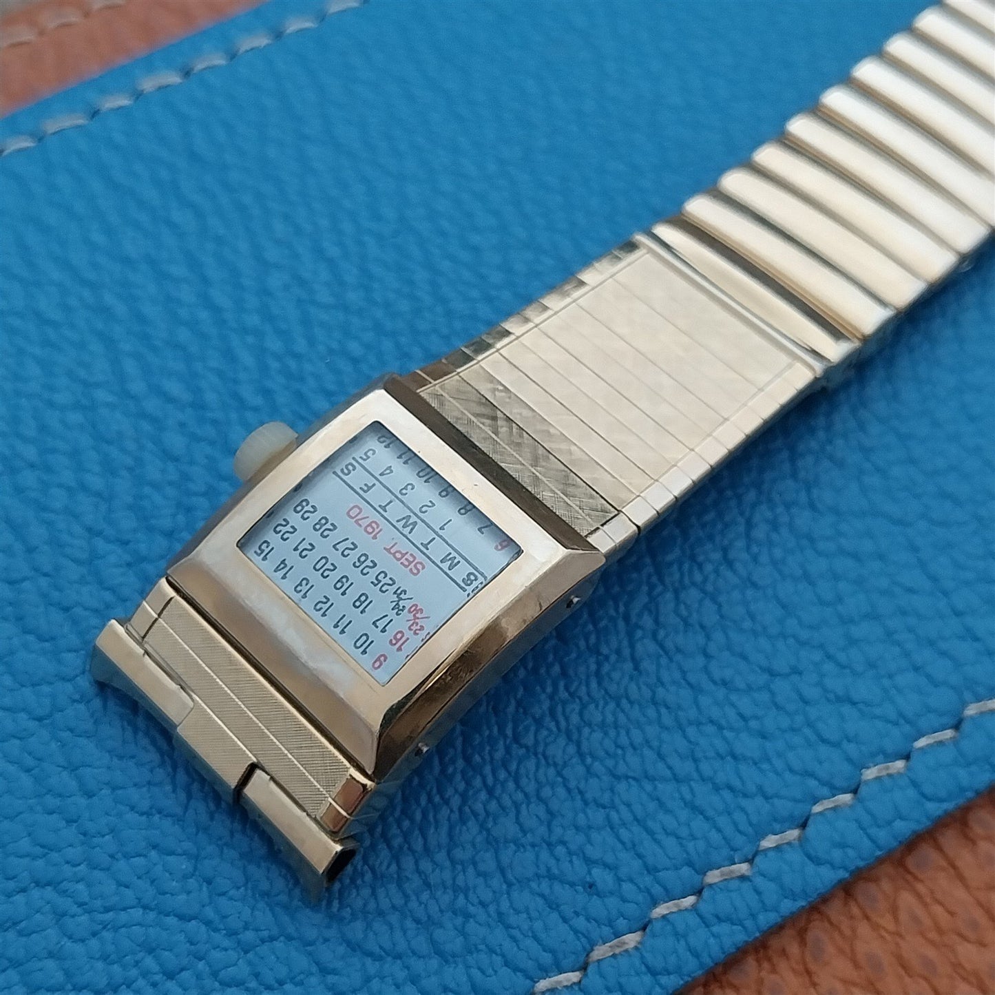 19mm 18mm Vintage JB Champion Long Gold-Filled Calendar Unused 1960s Watch Band