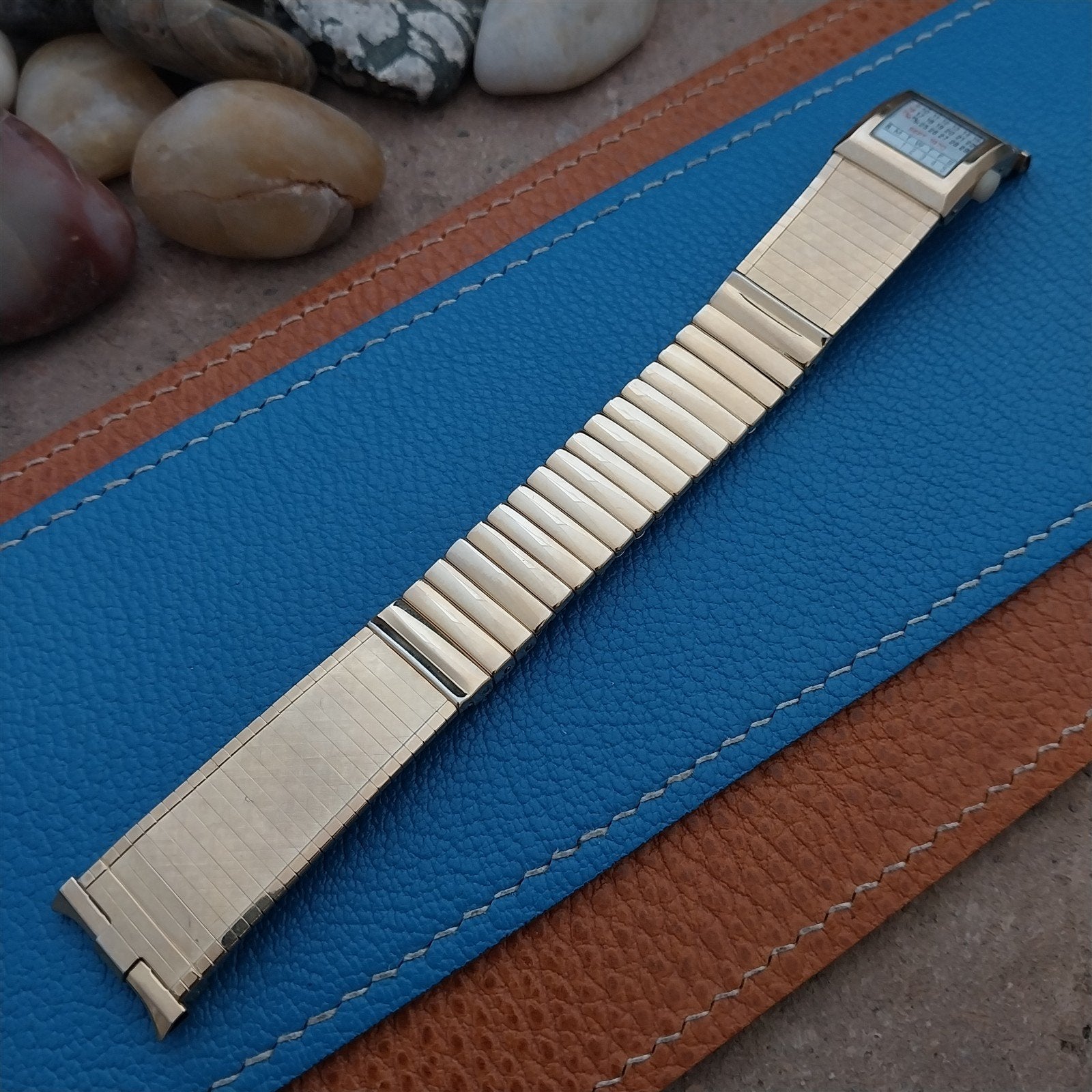 19mm 18mm Vintage JB Champion Long Gold-Filled Calendar Unused 1960s Watch Band