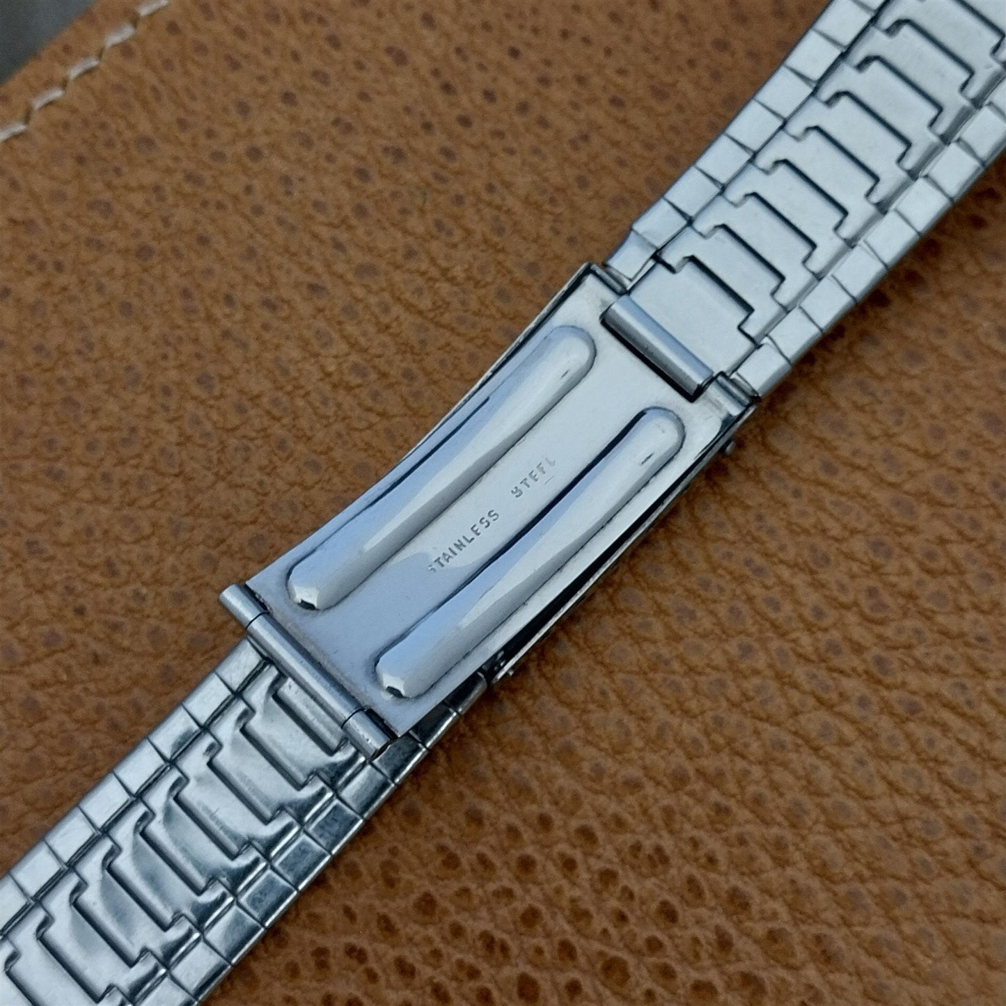 1960s Stainless Steel 18mm 11/16" Unused Vintage Watch Band MIP