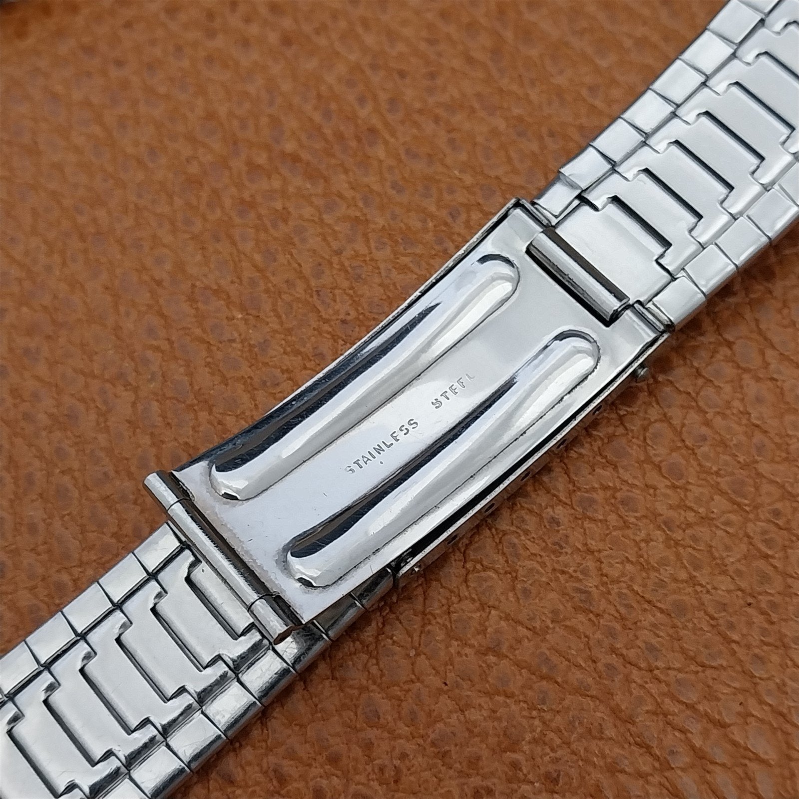 Vintage Stainless Steel 18mm Mayflower Unused 1960s Classic Watch Band