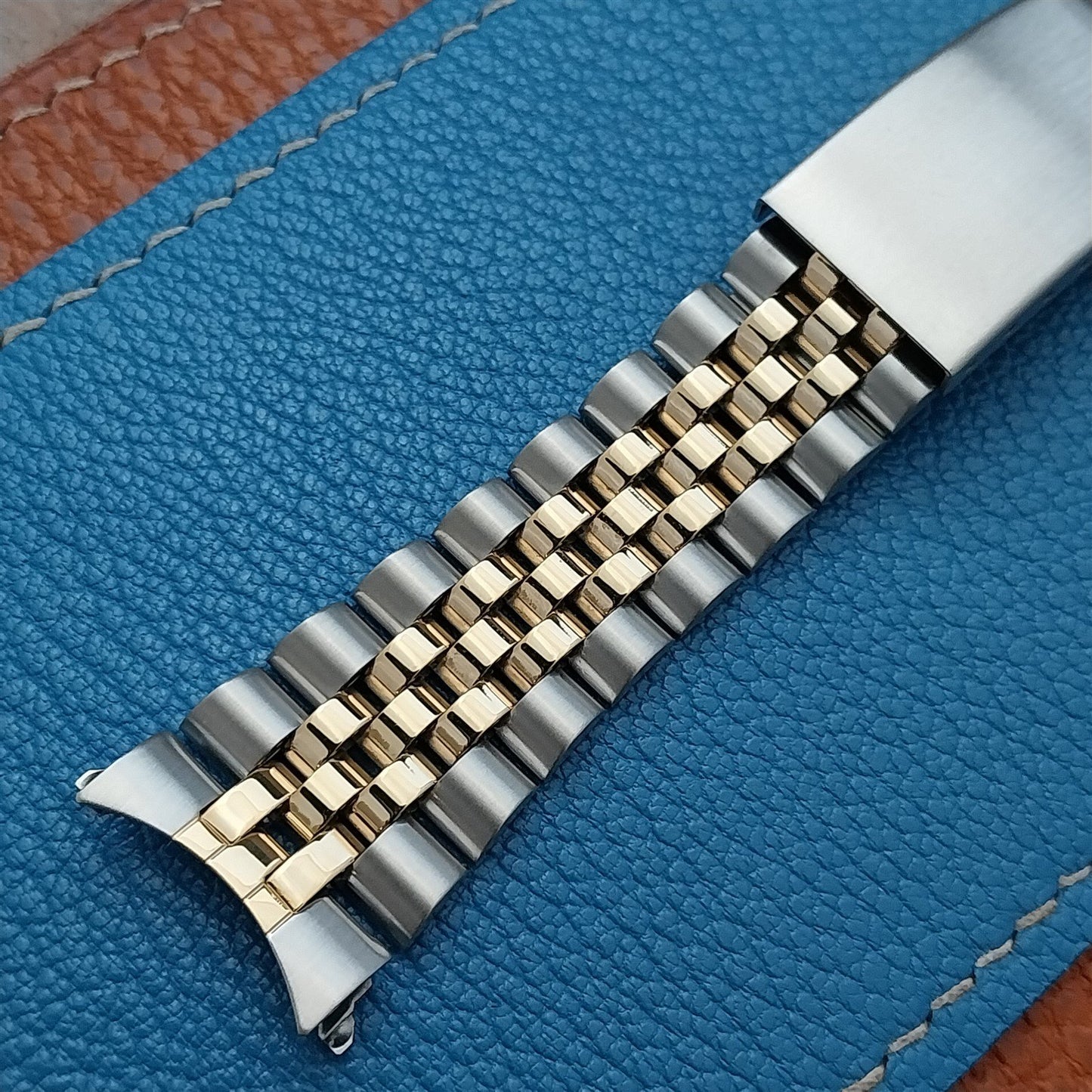 19mm Timex Gold-Tone & Stainless Steel Jubilee Vintage Watch Band