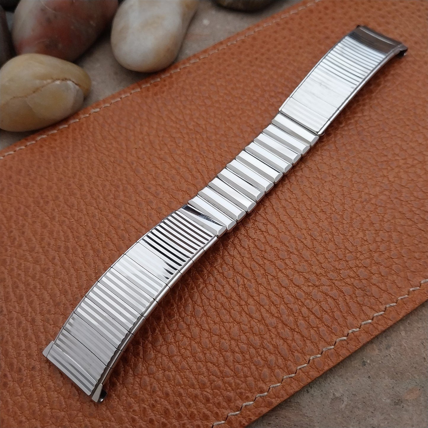 17mm 18mm 19mm 10k White Gold-Filled Kreisler Unused 1960s Vintage Watch Band