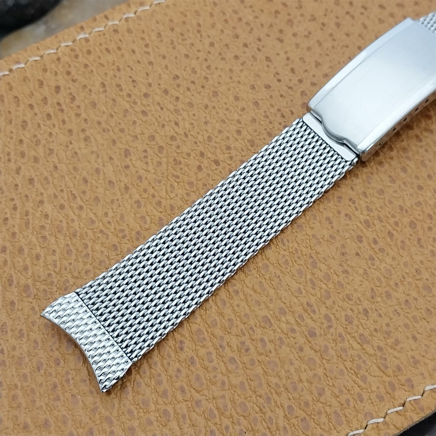 19mm JB Champion Mesh Stainless Steel Classic Unused 1960s Vintage Watch Band