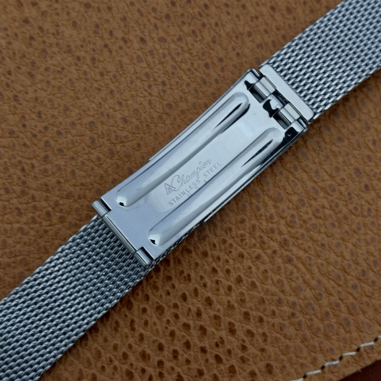 19mm JB Champion Mesh Stainless Steel Classic Unused 1960s Vintage Watch Band