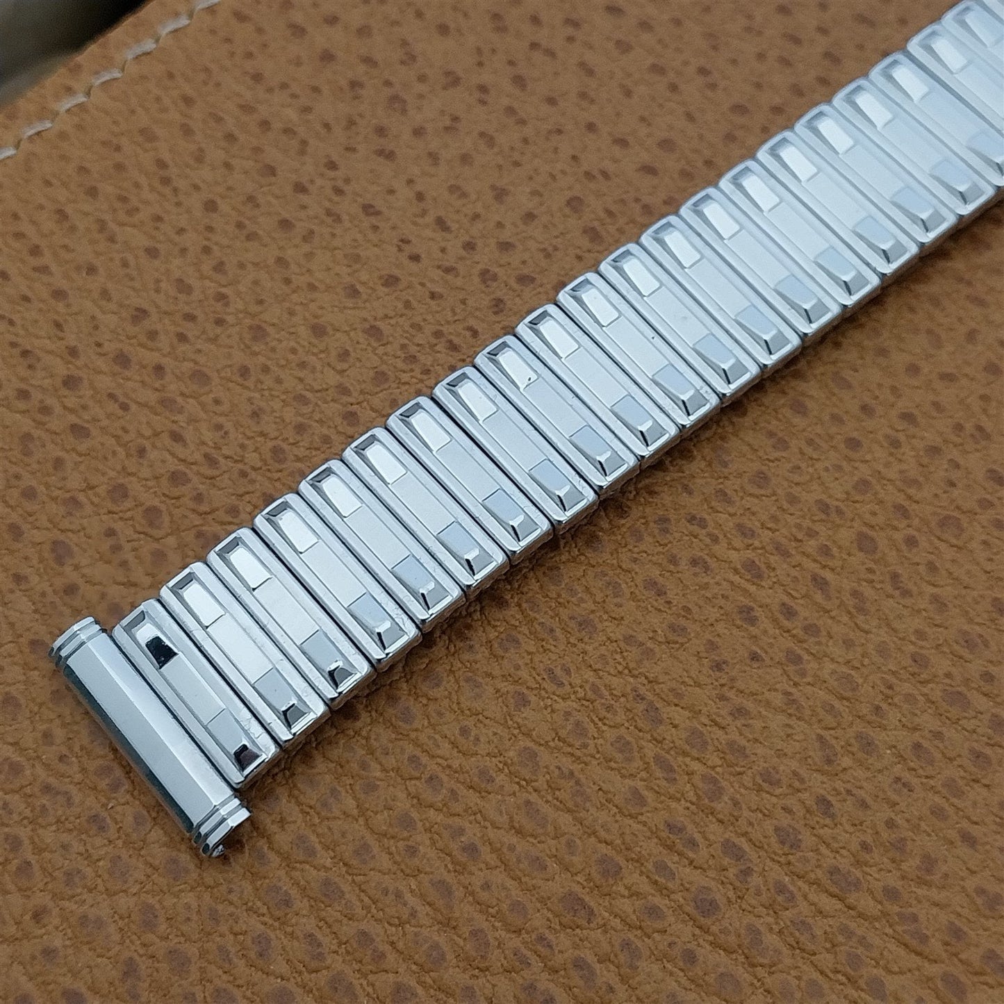 Vintage 19mm 18mm 16mm Kreisler 10k White Gold-Filled nos mcm 1960s Watch Band