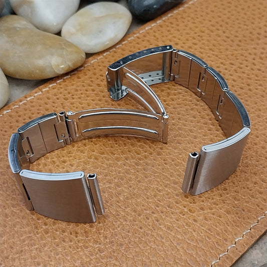 19mm Stainless Steel Bear Japan Classic 1970s Unused nos Vintage Watch Band