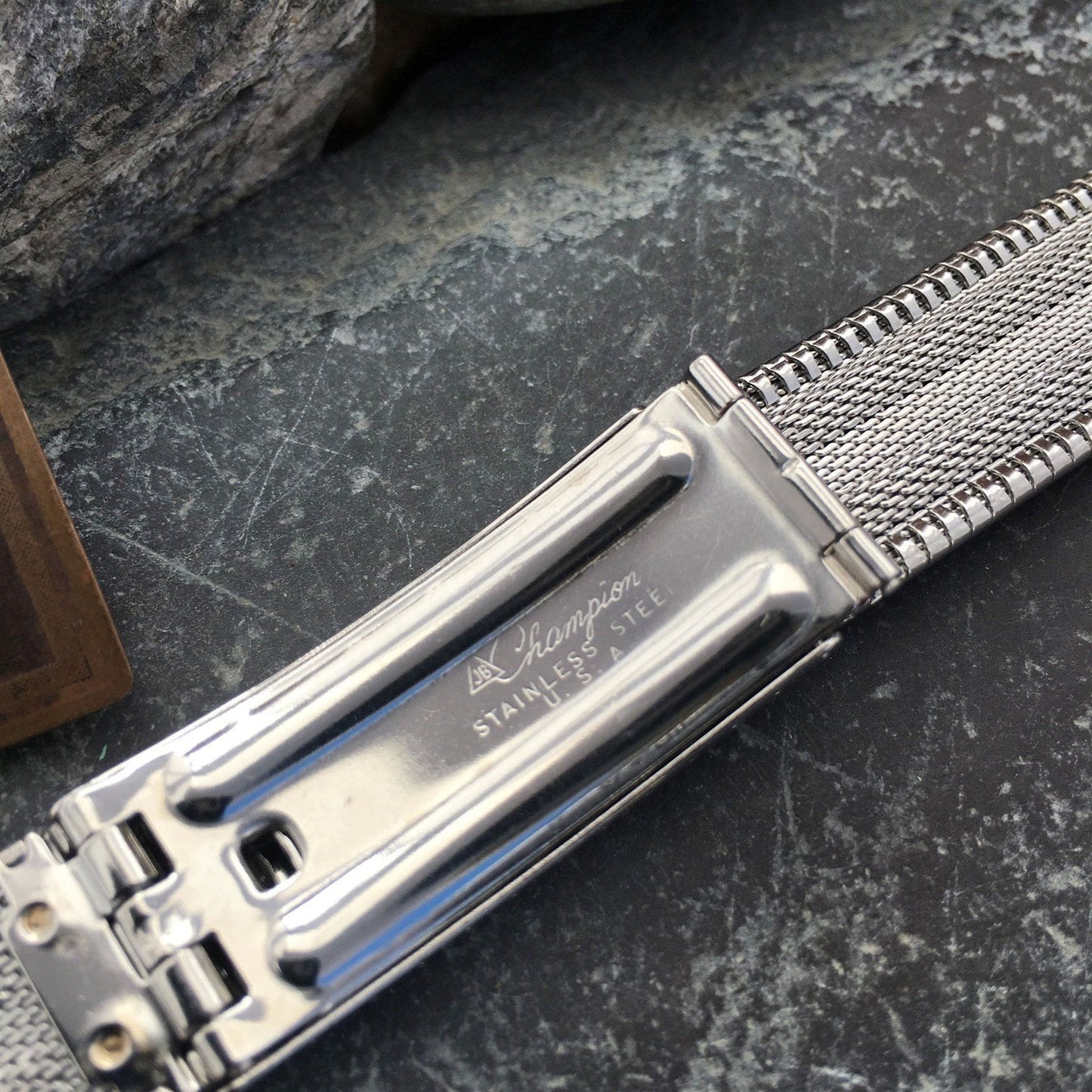 1960s 19mm 18mm JB Champion Stainless Steel Unused Classic Vintage Watch Band