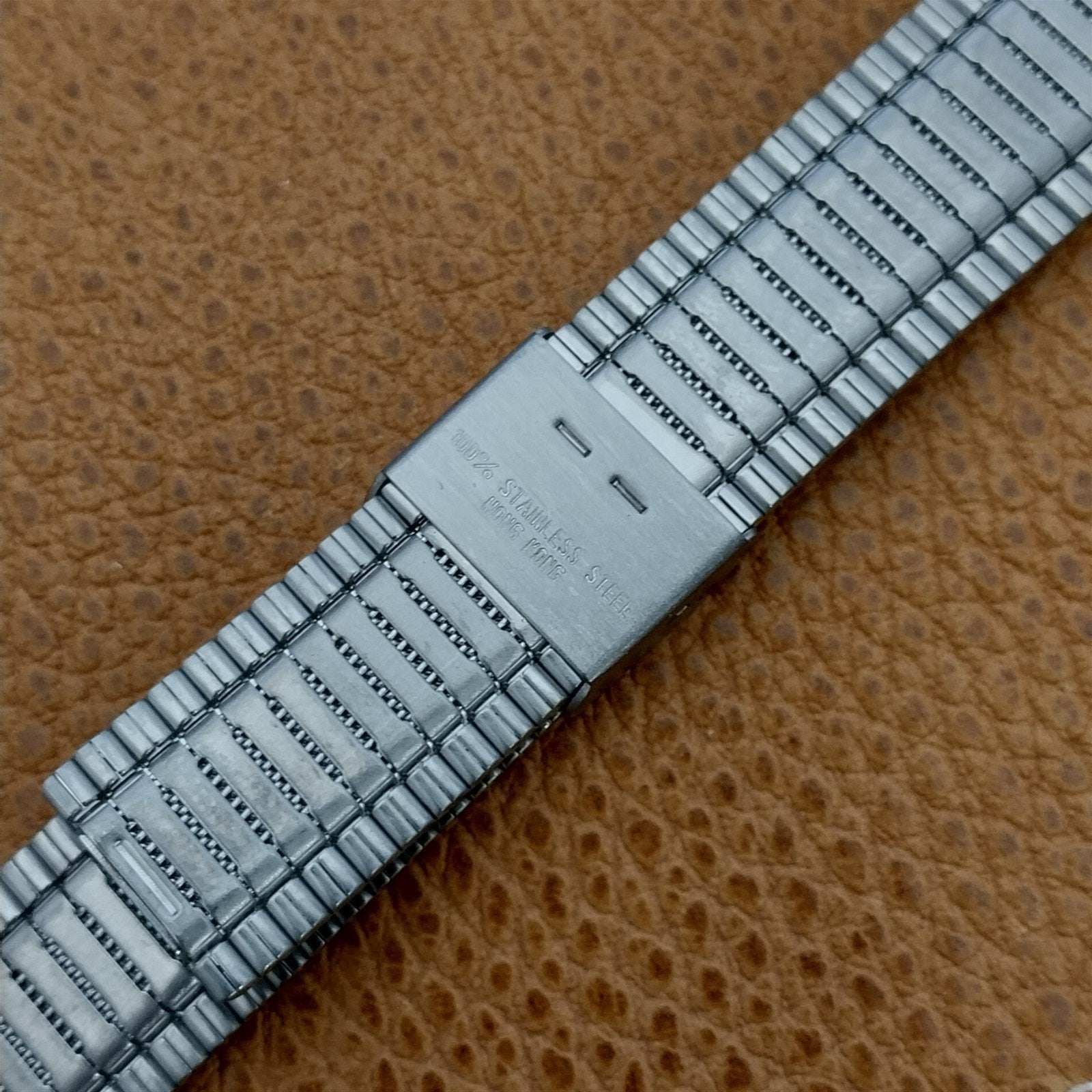 Vintage Flared 18mm Stainless Steel JB Champion Unused Classic Watch Band